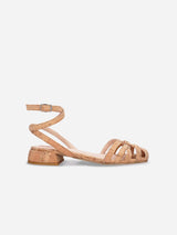 Immaculate Vegan - NAE Vegan Shoes Desa Sustainable Cork Vegan Sandals | Brown UK3 / EU36 / US5