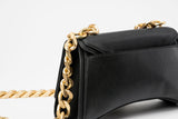 Immaculate Vegan - Eslla Dharma Desserto Cactus Leather Vegan Crossbody With Matte Gold Chain | Black Black
