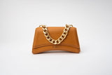 Immaculate Vegan - Eslla Dharma Desserto Cactus Leather Vegan Crossbody With Matte Gold Chain | Camel Camel