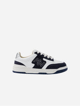 Immaculate Vegan - Mood Walk Dream Big Unisex Vegan Corn Leather Sneakers | Silver & Navy