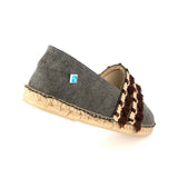 Immaculate Vegan - Lazuli My Espadrille Cotton Vegan Tassel Pumps | Black