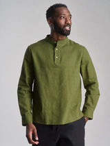 Immaculate Vegan - KOMODO Elijah Men's Organic Linen Cotton Shirt | Khaki