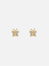 Immaculate Vegan - BLOOMTINE Enchanting Flutterfly™ 14K Gold Vermeil Butterfly Studs | Gold