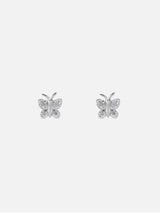 Immaculate Vegan - BLOOMTINE Enchanting Flutterfly™ Sterling Silver Butterfly Studs | Silver