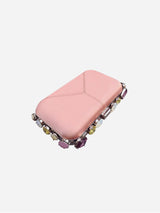 Immaculate Vegan - Thalie Diamond River Vegan Clutch Bag | Pink & Coloured Crystal
