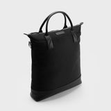 Immaculate Vegan - Oliver Co. London Everyday Vegan Recycled Leather & Nylon Tote Bag | Black