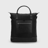 Immaculate Vegan - Oliver Co. London Everyday Vegan Recycled Leather & Nylon Tote Bag | Black