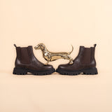 Immaculate Vegan - V.GAN Russ Women's Vegan Leather Chelsea Boots | Brown