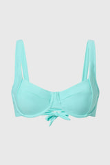 Immaculate Vegan - AQVA Swimwear Turqueta Recycled Polyamide Bikini Top | AQVA Blue