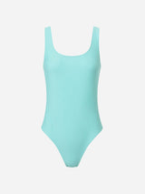 Immaculate Vegan - AQVA Swimwear Balmins Recycled Polyamide One-piece Swimsuit | AQVA Blue XS