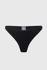 Immaculate Vegan - AQVA Swimwear Turqueta Recycled Polyamide Bikini Bottom | Black