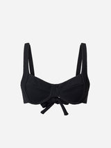 Immaculate Vegan - AQVA Swimwear Turqueta Recycled Polyamide Bikini Top | Black XS