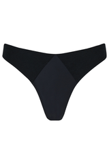 Immaculate Vegan - WILDNESS Float TENCEL™ Lyocell Thong | Multiple Colours UK 6 / US 2 / EU 34 / Black