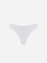 Immaculate Vegan - WILDNESS Float TENCEL™ Lyocell Thong | Multiple Colours UK 6 / US 2 / EU 34 / White
