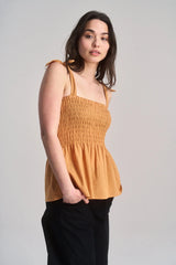 Immaculate Vegan - KOMODO Gaia Women's Cheesecloth Vest | Orange