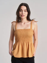 Immaculate Vegan - KOMODO Gaia Women's Cheesecloth Vest | Orange