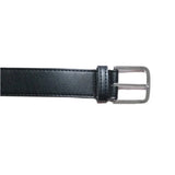 Immaculate Vegan - Green Laces Bo Silver Buckle Vegan Belt | Black