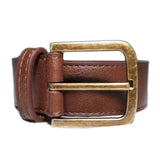 Immaculate Vegan - Green Laces Bo Brass Buckle Vegan Belt | Chestnut