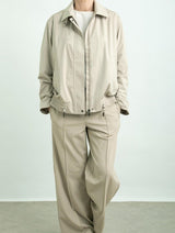 Immaculate Vegan - Protected Species Waterproof Harrington Jacket | Portland Stone