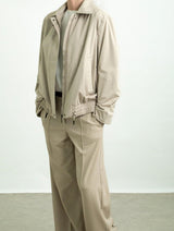 Immaculate Vegan - Protected Species Waterproof Harrington Jacket | Portland Stone