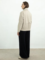 Immaculate Vegan - Protected Species Waterproof Harrington Jacket | Portland Stone