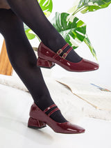 Immaculate Vegan - Prologue Shoes Lizbeth Vegan Leather Mary Jane Shoes | Red Cherry