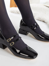 Immaculate Vegan - Forever and Always Shoes Lizbeth Vegan Leather Mary Jane Shoes | Black