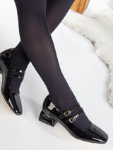 Immaculate Vegan - Forever and Always Shoes Lizbeth Vegan Leather Mary Jane Shoes | Black