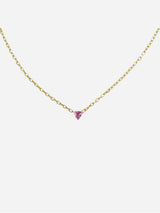 Immaculate Vegan - BLOOMTINE Illuminess™ 14K Gold Vermeil Pink Trillion Necklace | Gold