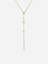 Immaculate Vegan - BLOOMTINE Illuminess™ 14K Rose Gold Vermeil Goddess Sparkle Lariat | Gold