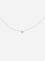 Immaculate Vegan - BLOOMTINE Illuminess™ Sterling Silver 'Light Inside Her' Single Stone Necklace | Silver