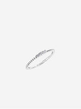 Immaculate Vegan - BLOOMTINE Illuminess™ Sterling Silver Trio Textured Stacking Ring | Silver