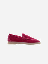 Immaculate Vegan - Solari Milano Women's Velvet Vegan Loafers | Pink