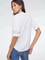 Immaculate Vegan - Baukjen Noa LENZING™ ECOVERO™ Blouse | Pure White