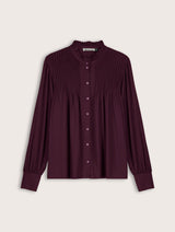 Immaculate Vegan - Baukjen Imken Long Sleeve Blouse | Plum