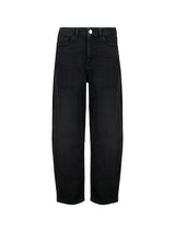 Immaculate Vegan - Baukjen Nixi Organic Stretch Cotton Denim Barrel Jeans | Washed Black