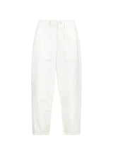 Immaculate Vegan - Baukjen Reece Organic Cotton Stretch Barrel Leg Cargo Jeans | Soft White Soft White / UK6 / EU34 / US2