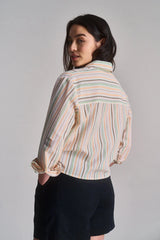 Immaculate Vegan - KOMODO Jungle Women's Organic Cotton Shirt | Candy Stripe