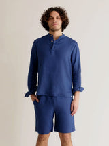 Immaculate Vegan - KOMODO Jerry Men's Linen Shorts | Navy