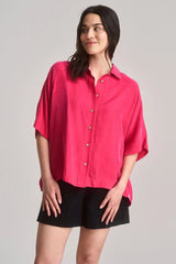 Immaculate Vegan - KOMODO Kimono Women's Cupro Shirt | Pink