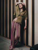 Immaculate Vegan - KOMODO TALITH - Linen Knit Trouser - Stripe