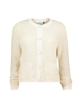 Immaculate Vegan - Baukjen Catarina ECOTEC® Cotton Cropped Knitted Jacket | Cream