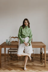 Immaculate Vegan - Laume Linen Juodkrante Women's Linen Shirt | Multiple Colours