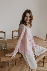 Immaculate Vegan - Laume Linen Juodkrante Women's Linen Shirt | Multiple Colours