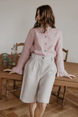 Immaculate Vegan - Laume Linen Juodkrante Women's Linen Shirt | Multiple Colours