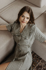 Immaculate Vegan - Laume Linen Melnrage Women's Linen Dress | Multiple Colours