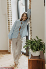 Immaculate Vegan - Laume Linen Women's linen blouse Nida