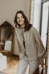Immaculate Vegan - Laume Linen Women's linen blouse Nida
