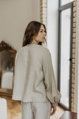 Immaculate Vegan - Laume Linen Women's linen blouse Nida