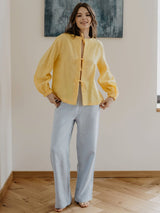 Immaculate Vegan - Laume Linen Klaipeda Women's Linen Trousers | Multiple Colours Sky Blue / XS